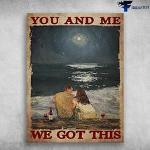 Love Couple Drink Wine On Beach You And Me We Got This - £12.78 GBP