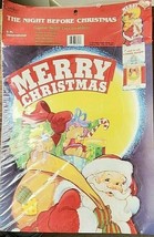 Vintage Eureka The Night Before Christmas Giant 4 Ft. Wall Decoration (NOS) - £7.73 GBP