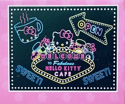 Hello Kitty Cafe Black Banner Las Vegas Banner Wall Art Tapestry 42 x 29 inches - £52.43 GBP