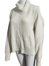 Madewell Eastbrook Cream Turtleneck Crossback Sweater Cotton Wool  Size ... - £31.55 GBP
