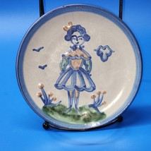 Vintage M.A. Hadley Pottery Laura Ingalls Farm Girl 6&quot; Plate - READ DESC... - £18.76 GBP
