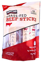 Kirkland Signature Grass-fed Beef Sticks 1.15 Oz 12-Count EXP 10/2026 - €20,67 EUR