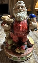 Santa Claus Christmas Vintage Music Box Working: See Description - $11.99