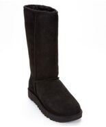Ugg Classic Tall II Suede Sheepskin Women's Snow Boots - Colour: Black - $160.00