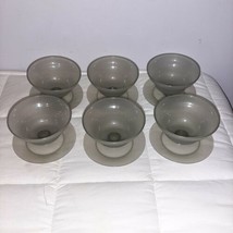 Vintage Tupperware 6 Pudding/Dessert Cups “Smoky Gray” 754-5 - $11.99