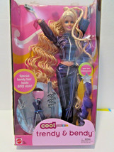 Barbie Play Set Trendy Bendy Doll 2003 Clothes, Hair Salon Tools, Extensions - £23.88 GBP