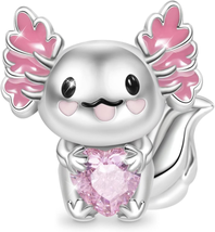 Axolotl Charms for Bracelet/Necklace 925 Sterling Silver Christmas Animal Bead C - £43.99 GBP
