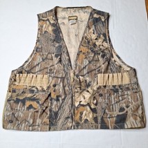 Vintage Mossy Oak Camo Hunting Outdoor Vest Mens XL Saftbak Lightweight - £19.89 GBP