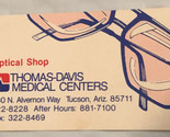 Vintage Optical Shop Business Card Ephemera Tucson Arizona BC10 - $3.95
