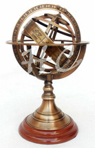 Brass 8&quot;Armillary Globe Nautical Engraved Sphere Tabletop Gift Collectib... - £43.19 GBP