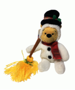 Disney Mini Bean Bag Snowman Pooh Exclusive Plush Beanie Snow Costume TA... - $20.51 CAD