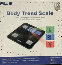 AWS - GENIUS-550BLK - BMI Bathroom Glass Scale - Black - $54.95