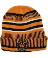 Tennessee Knitted Plush Lined Varsity Cuffed Hat with Seal (Orange/Black) - £15.94 GBP
