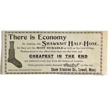 Shaw Stocking Socks 1894 Advertisement Victorian Fashion Lowell Mass ADB... - $19.99