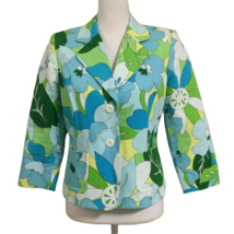 John Paul Richard Women’s Fitted Floral Jacket Size PM Button Down - £23.87 GBP