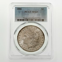 1886 Argent Morgan Dollar Classé Par PCGS Comme MS-65 ! Grand Morgan - $262.35
