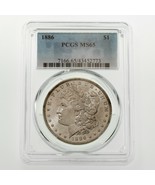 1886 Argent Morgan Dollar Classé Par PCGS Comme MS-65 ! Grand Morgan - $360.17 CAD