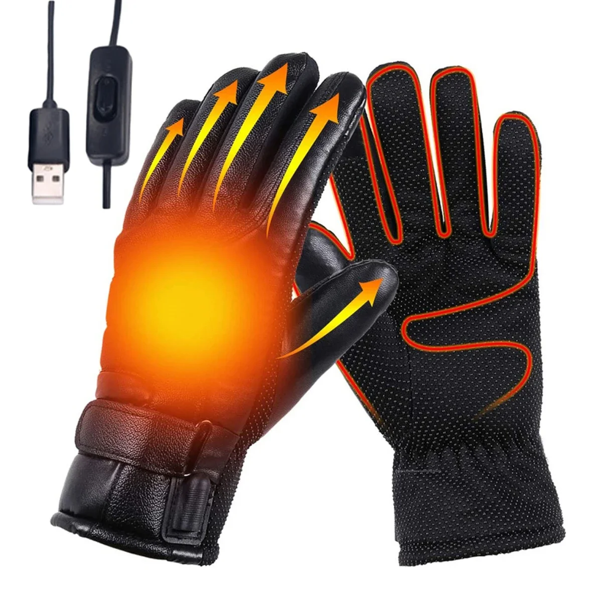 Winter Thermal Cycling Gloves Waterproof Cycling Gloves Touchscreen Hand Warmer - £18.68 GBP