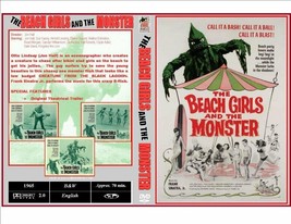 BEACH GIRLS AND THE MONSTER (1965) DVD-R ~ CASE ARTWORK, DISC ART, TRAIL... - £15.65 GBP