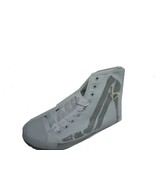 Glitter Silver Skeleton on White Canvas Sneakers - Sku 321275901 - $48.71 CAD
