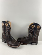 Rank 45 Xero Gravity Gibson Saddle Vamp Square Toe Western Boots Men’s Size 12 D - £55.52 GBP