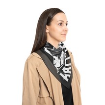Stunning Printed Poly Scarf | Unique &quot;Mountains are my Happy Place&quot; Design | Lig - £19.43 GBP+