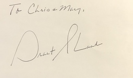 GRANT SHAUD AUTOGRAPHED Hand SIGNED 3x5 INDEX CARD  MURPHY BROWN w/COA  - £15.79 GBP