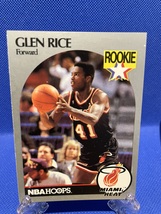 Glen Rice Rookie 1990 NBA Hoops Card 168 - £56.06 GBP