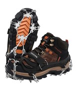 Crampons Ice Cleats for Hiking Boots and Shoes, Anti Slip Walk Traction ... - £10.93 GBP