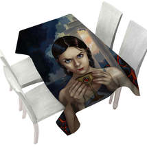 Beautiful Maiden the Fall of Atlantis Mythical City Tablecloth - $51.95 CAD+