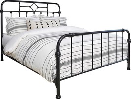 Packlan Queen Metal Bed With Matte Black Panel From Coaster Home Furnish... - £259.43 GBP
