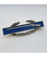 VINTAGE WWII US ARMY 925 STERLING SILVER BLUE ENAMEL INFANTRY MARKSMAN R... - $794.12 MXN