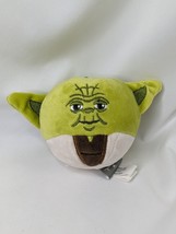 Hallmark Star Wars Yoda Round Plush Ball Ornament 3 Inch Stuffed Animal Toy - £5.51 GBP