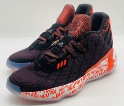 NEW Adidas Dame 7 “I AM MY OWN FAN” Black Solar Red White G55194 Men’s Size 8 - £69.99 GBP