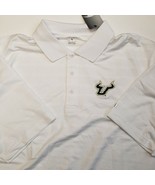 South Florida Bulls Champion Textured Short Sleeve Golf Polo Mens L or X... - £15.30 GBP