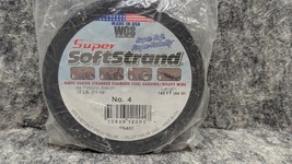 New Super Softstrand, Vinyl-Coated Stranded Size #4, 25 lb / 11 kg Stain... - $8.99