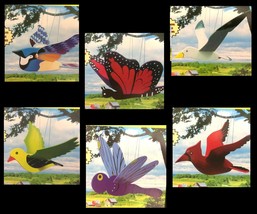 Yard Art Hanging Outdoor Mobile Ornament Garden Decoration-Birds Bugs-WINGS Move - £3.87 GBP
