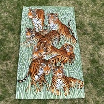 Terrisol Beach Extra Large Beach Bathroom Towel Tigers 65&quot;x39&quot; (Over 5x3... - £55.61 GBP