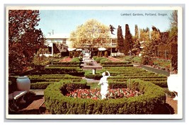 Italian Court Lambert Gardens Portland Oregon OR UNP Chrome Postcard T21 - £2.10 GBP