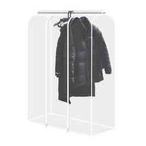 48&#39;&#39; Extra Large Clear Hanging Garment Bags For Closet Storage Clothes Protector - £22.72 GBP