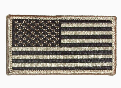 UNITED STATES MILITARY ARMY USAF FLAG PATCH 3.5&quot;X2&quot; HOOK &amp; LOOP MADE IN ... - $6.96