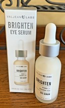 New Valjean Labs Brighten Eye Serum Skincare Vitamin C Hyaluronic Acid 1 Oz - $15.95