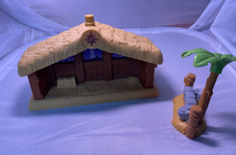 Fisher Price Little People Nativity Set Manger Stable Wall Parts Plays Music - £19.18 GBP