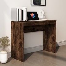 Desk Smoked Oak 90x40x72 cm Engineered Wood - £26.15 GBP
