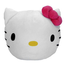 Hello Kitty Face 11&quot; Round Cloud Pillow Multi-Color - £29.56 GBP