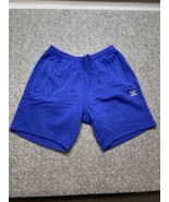 Adidas Logo Blue Elastic Waist Shorts Men’s Size M Activewear Sportswear... - €12,88 EUR