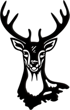 Black Metal Deer Wall Decor Window Art Elegant Sign for Women&#39;S Room - £11.43 GBP