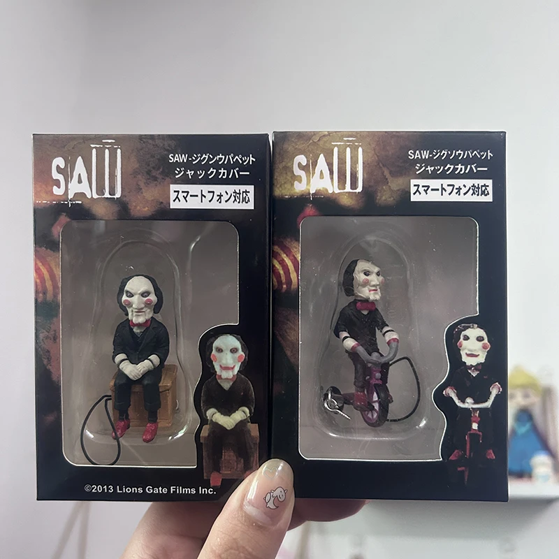 Horror Saw Billy Figure Keychain Movie Pendant Toy Handmade Model Halloween - £10.40 GBP