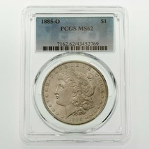 1885-O $1 Silver Morgan Dollar Graded by PCGS as MS-62! Gorgeous Coin - £87.04 GBP