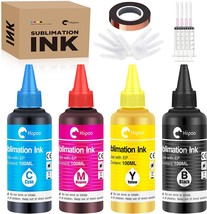 Hiipoo Sublimation Ink With Heat Tape Refill For Et2400 Xp4105 Xp4100, Shirts. - £29.64 GBP